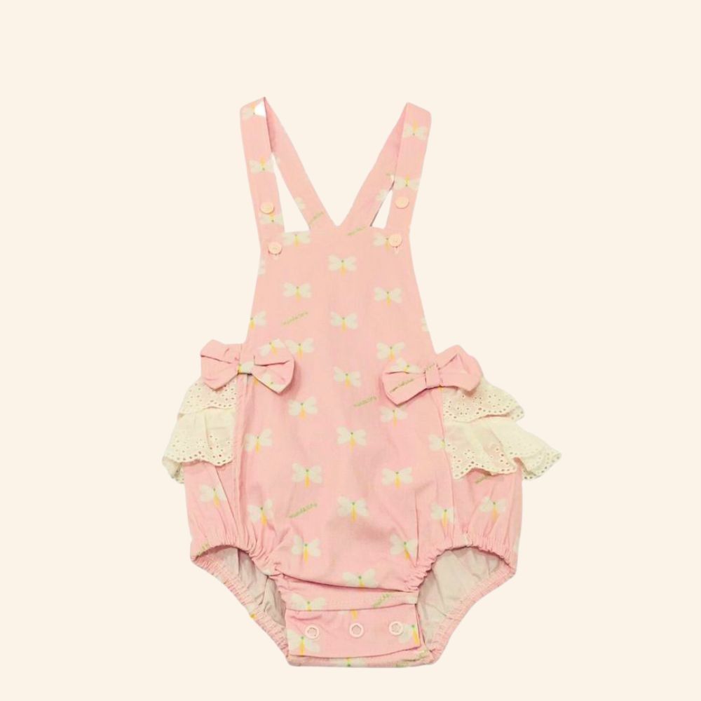 ROMPER BEBÊ MENINA COM BABADOS EM LAISE