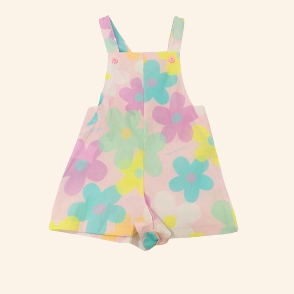 Conjunto Infantil Menina Bata E Jardineira Florida