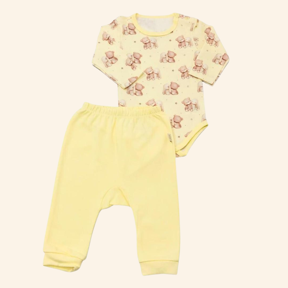 CONJUNTO BODY MANGA LONGA E CALÇA COELHINHO