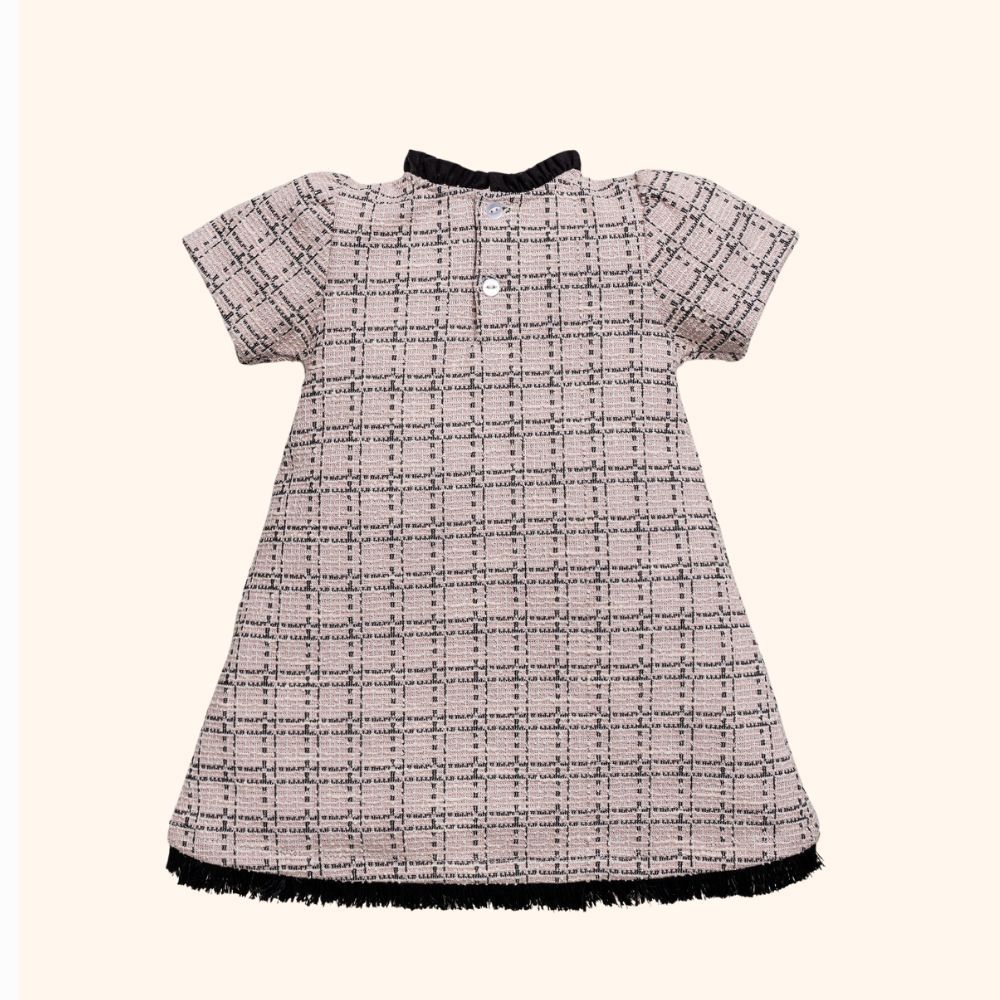 VESTIDO INFANTIL MENINA EM TWEED