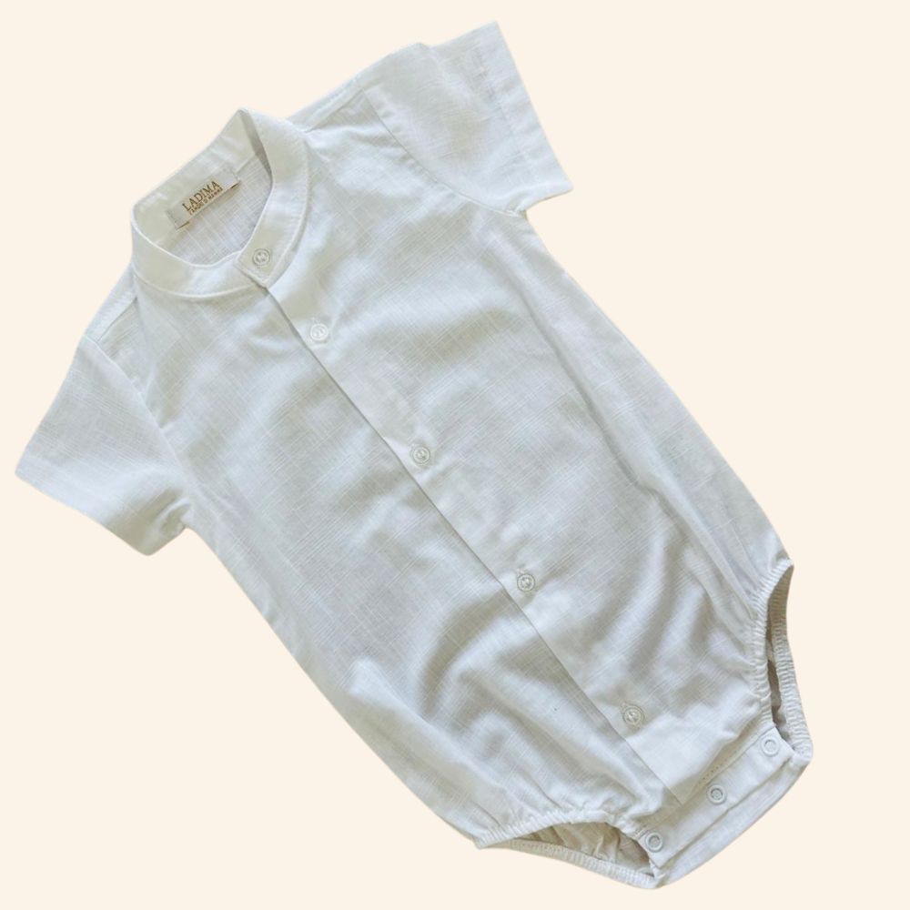 CONJUNTO CURTO BATIZADO BEBÊ MENINO