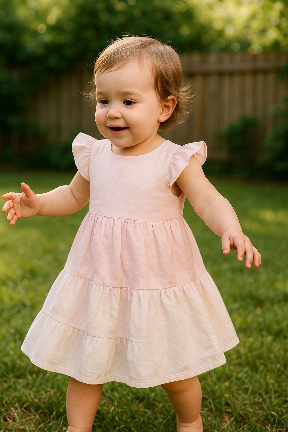 VESTIDO INFANTIL BABADOS