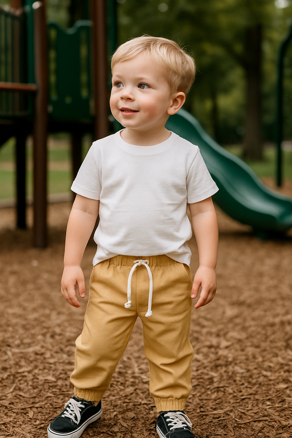 CALÇA INFANTIL MENINO EM SARJA CONFORT 