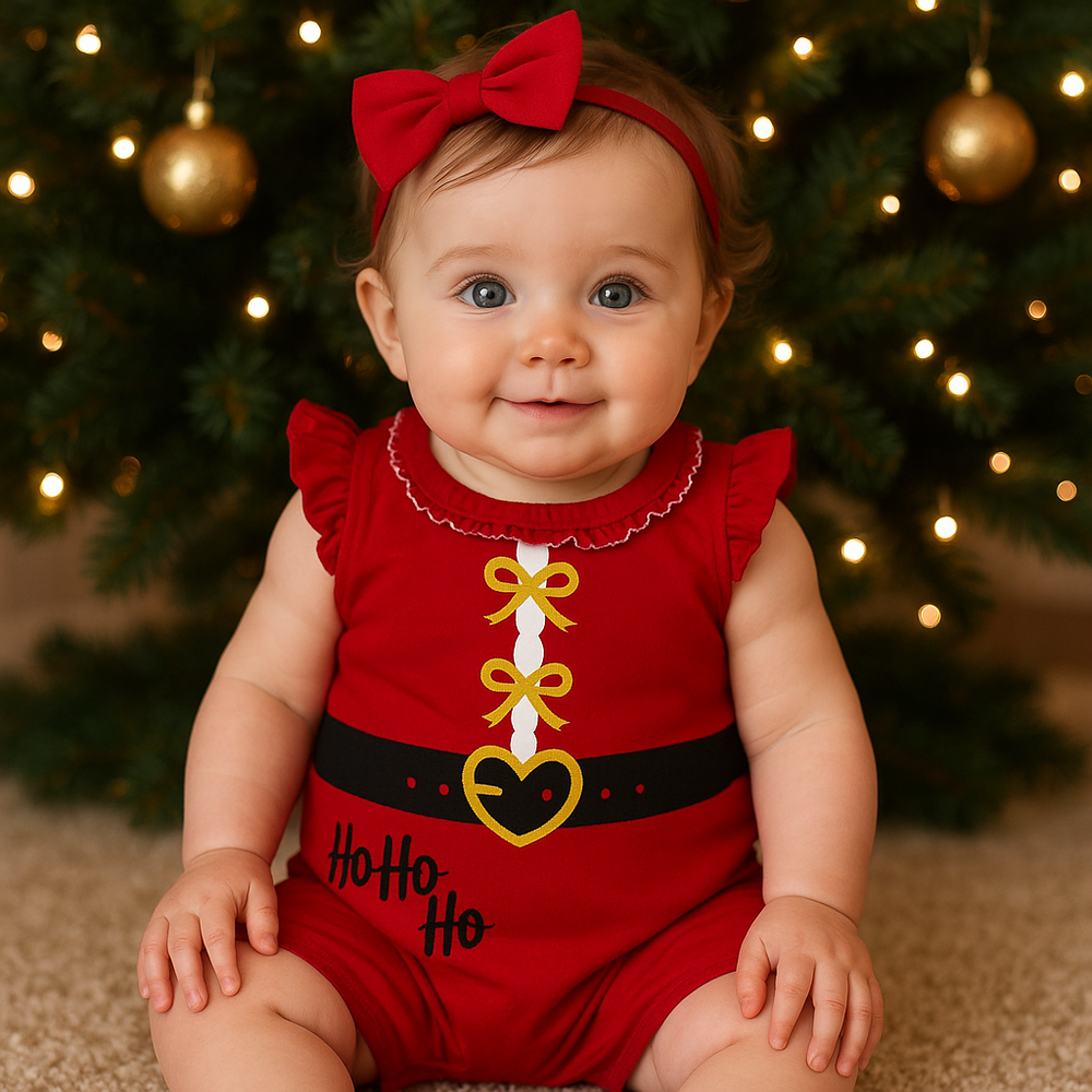 Macacão Bebê Menina Natal