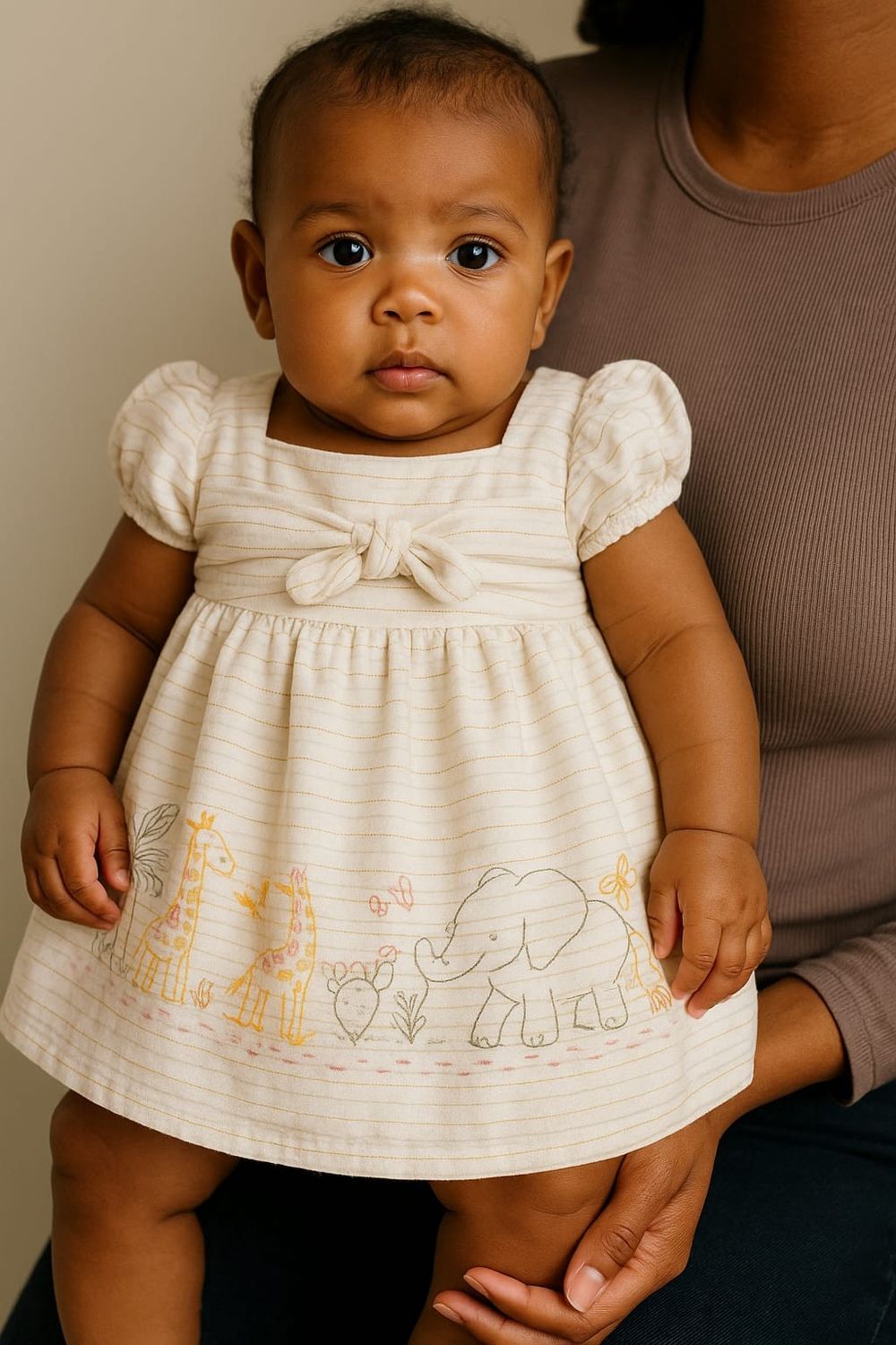 VESTIDO BEBÊ SAFARI CHIQUE