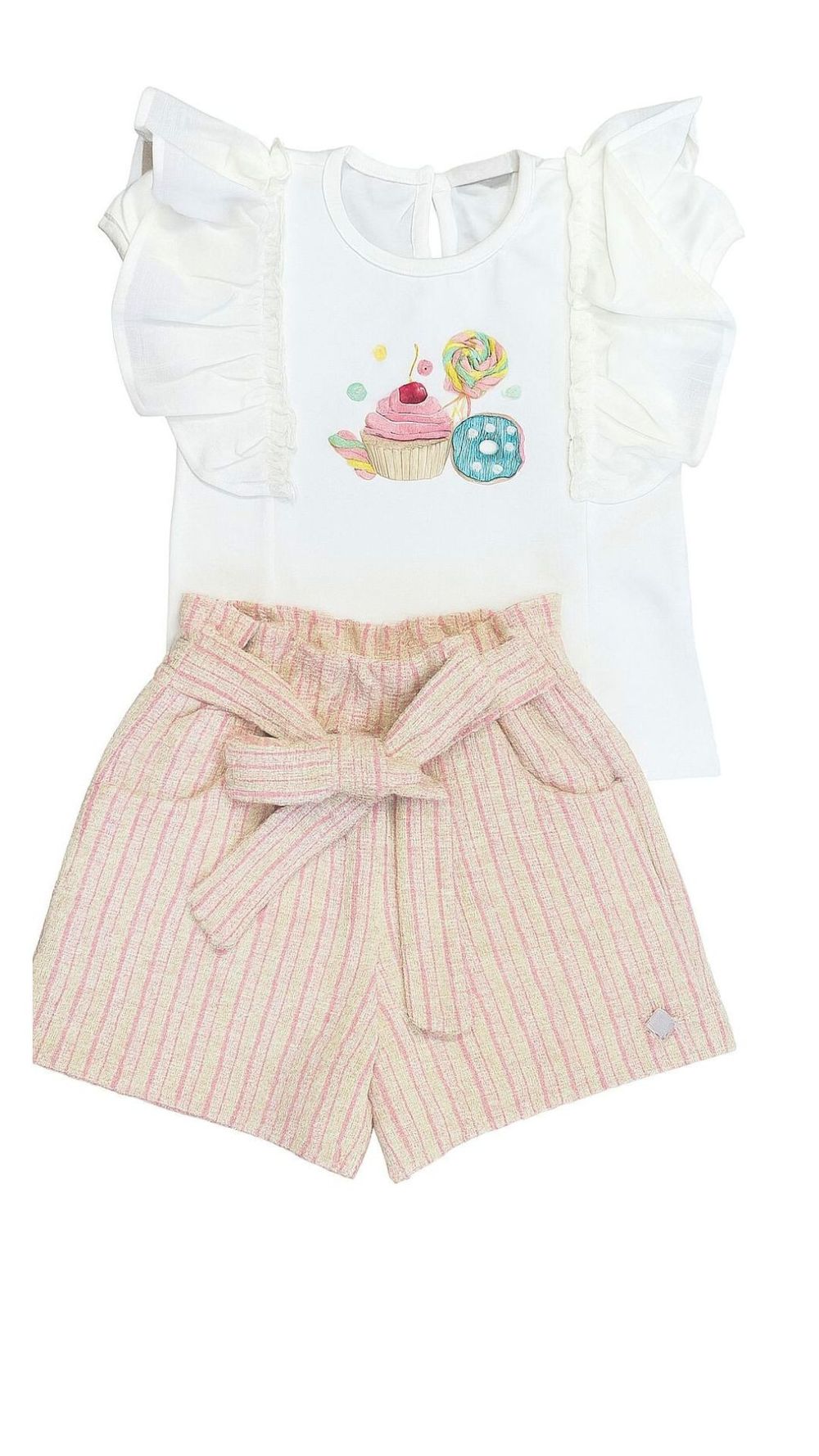 CONJUNTO CURTO INFANTIL MENINA CUPCAKE