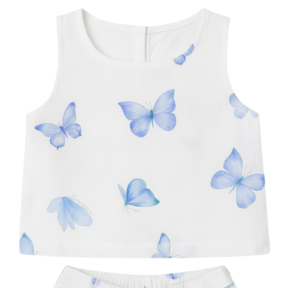 CONJUNTO CURTO INFANTIL  MENINA BORBOLETAS 