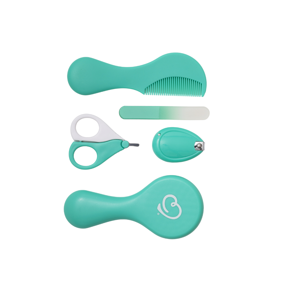 KIT DE CUIDADOS E HIGIENE PARA O BEBE COM 5 PEÇAS 