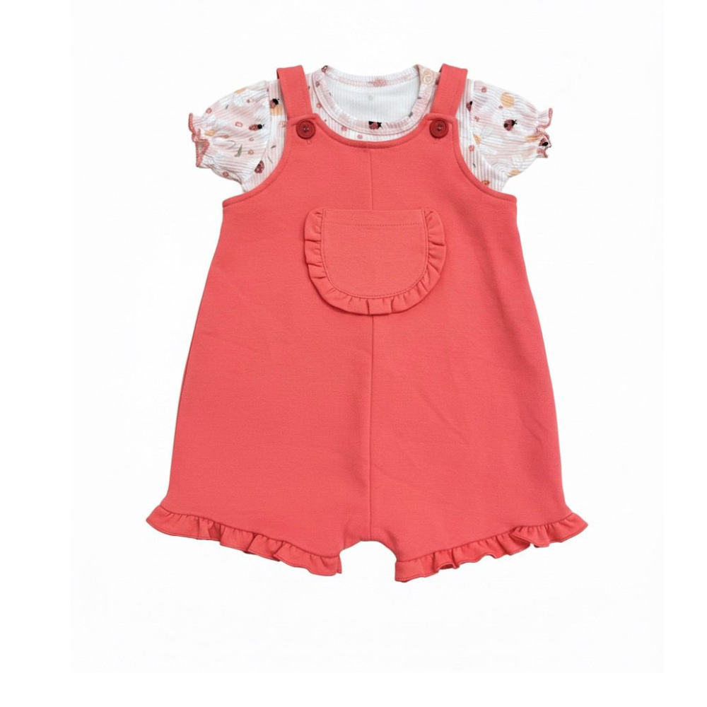 CONJUNTO INFANTIL MENINA JARDINEIRA EM MOLETINHO PREMIUM
