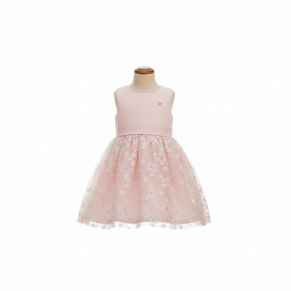 VESTIDO INFANTIL MENINA COM TULE FLOWERS 