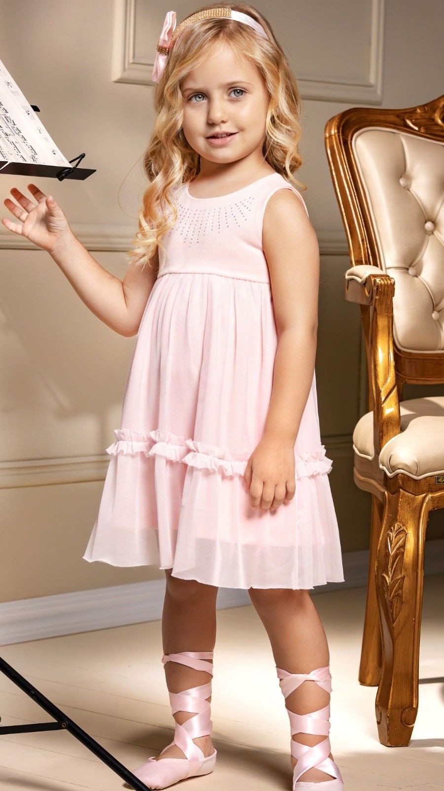 VESTIDO INFANTIL MALHA  ALFAIATARIA E TULE ROSA