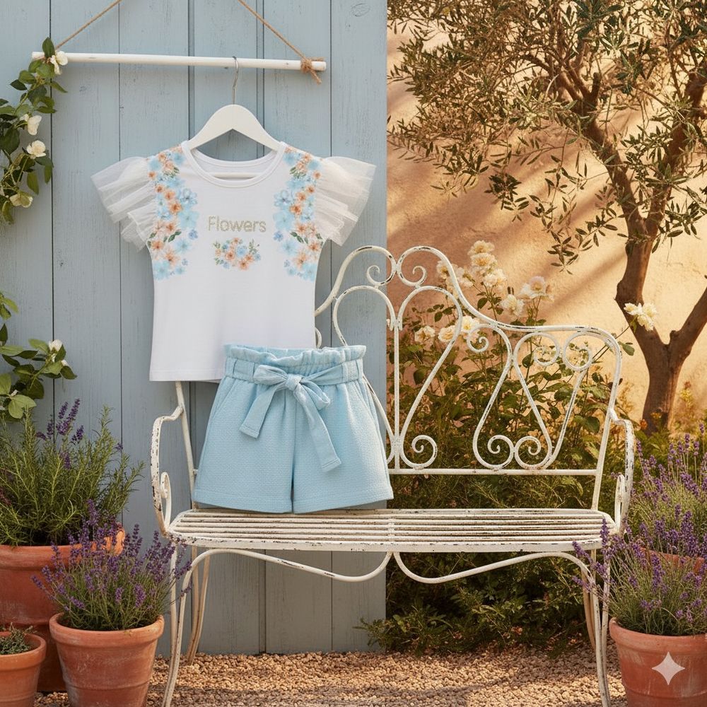 CONJUNTO INFANTIL MENINA FLOWERS 