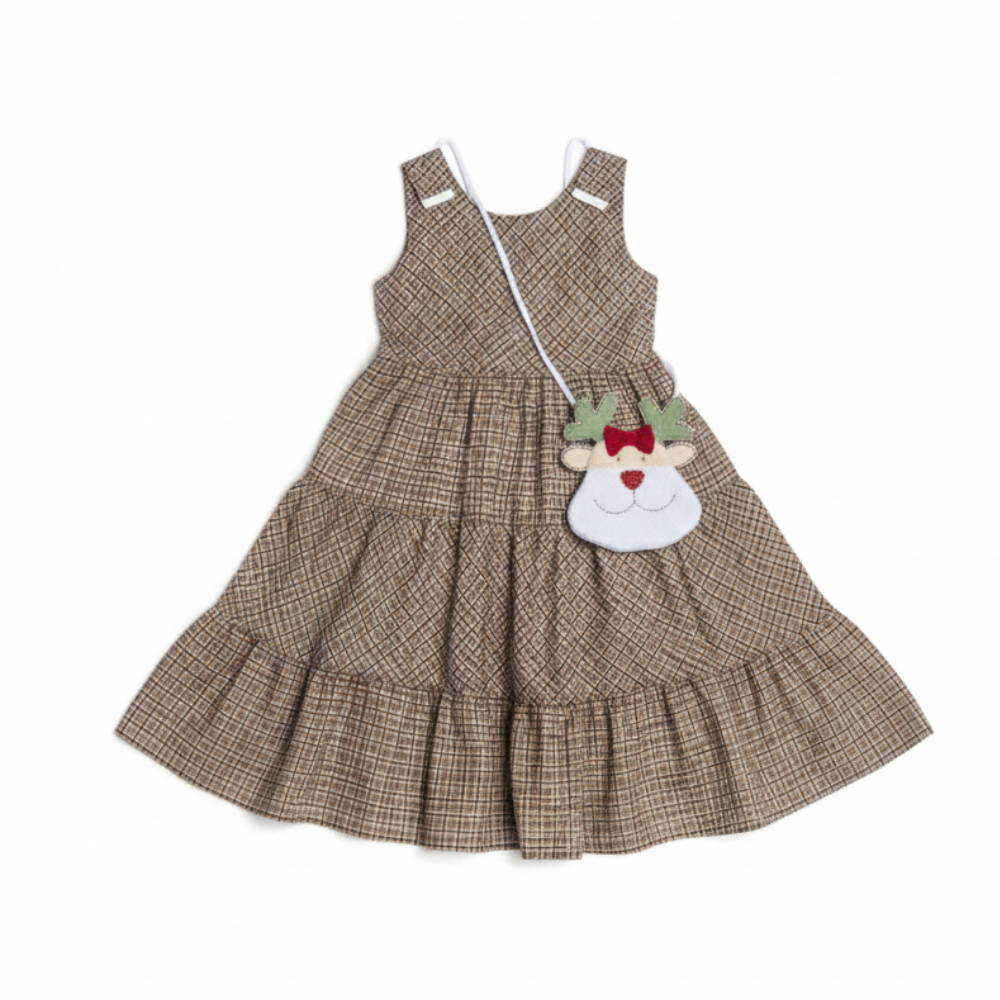 VESTIDO INFANTIL COM BOLSINHA 