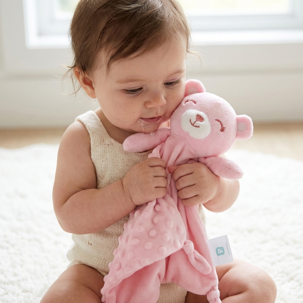 NANINHA COM TEXTURA PARA BEBÊ EM PLUSH BICHINHO