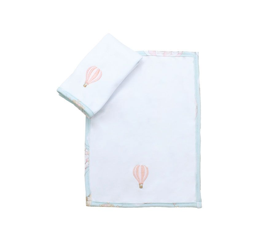KIT 2  TOALHINHAS DE BOCA BALAO ROSA 