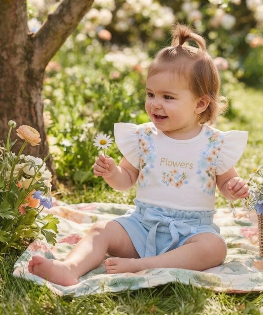 CONJUNTO INFANTIL MENINA FLOWERS 