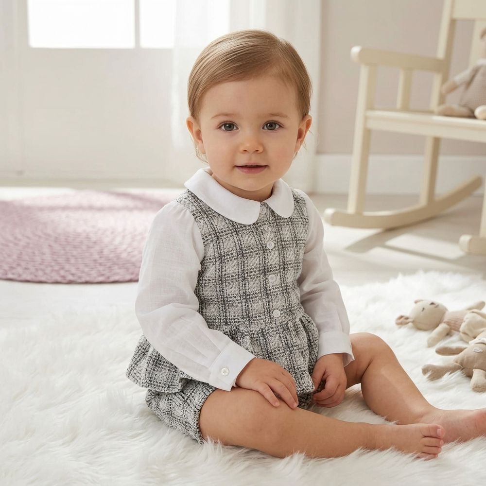 CONJUNTO INFANTIL MENINA EM TWEED