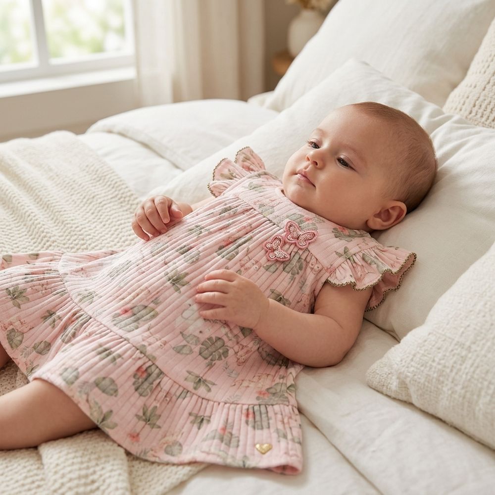 VESTIDO MALHA CANELADA BEBÊ