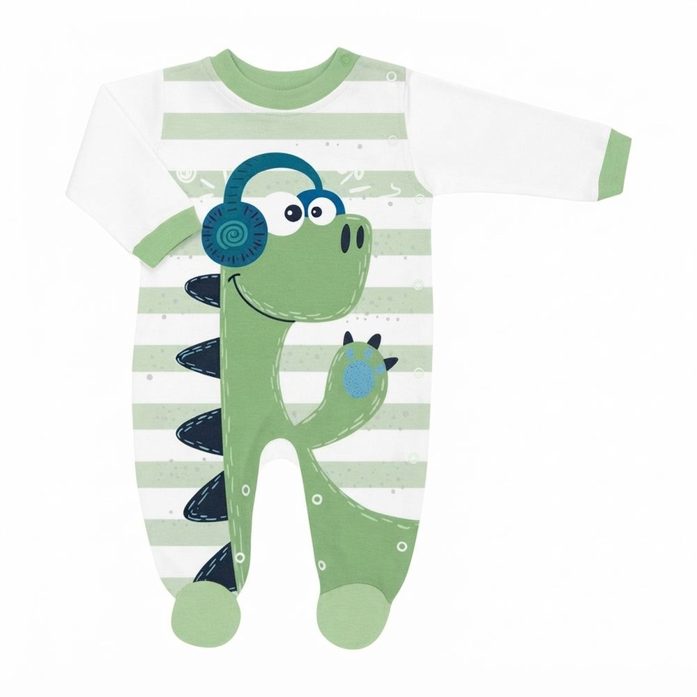 MACACÃO BEBÊ MENINO DINO