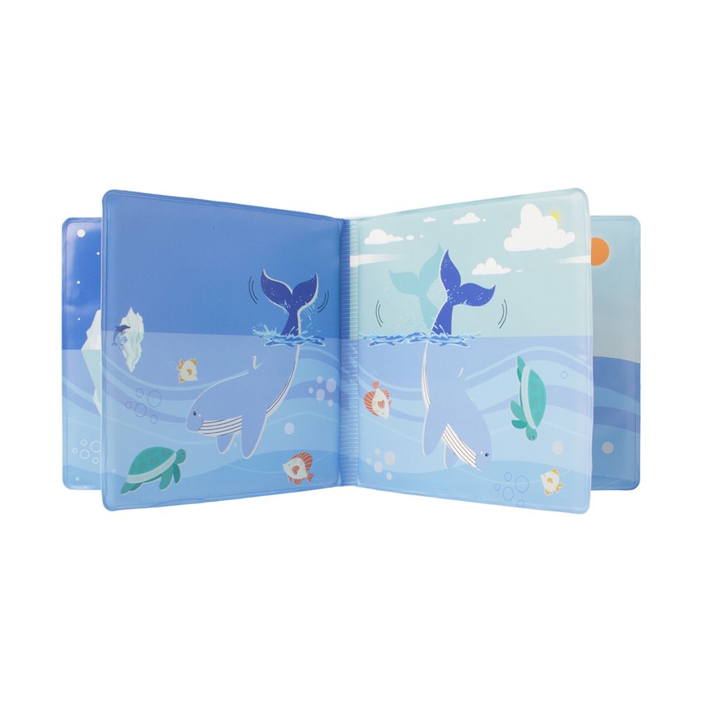LIVRO DE BANHO COM BICHINHO BALEIA