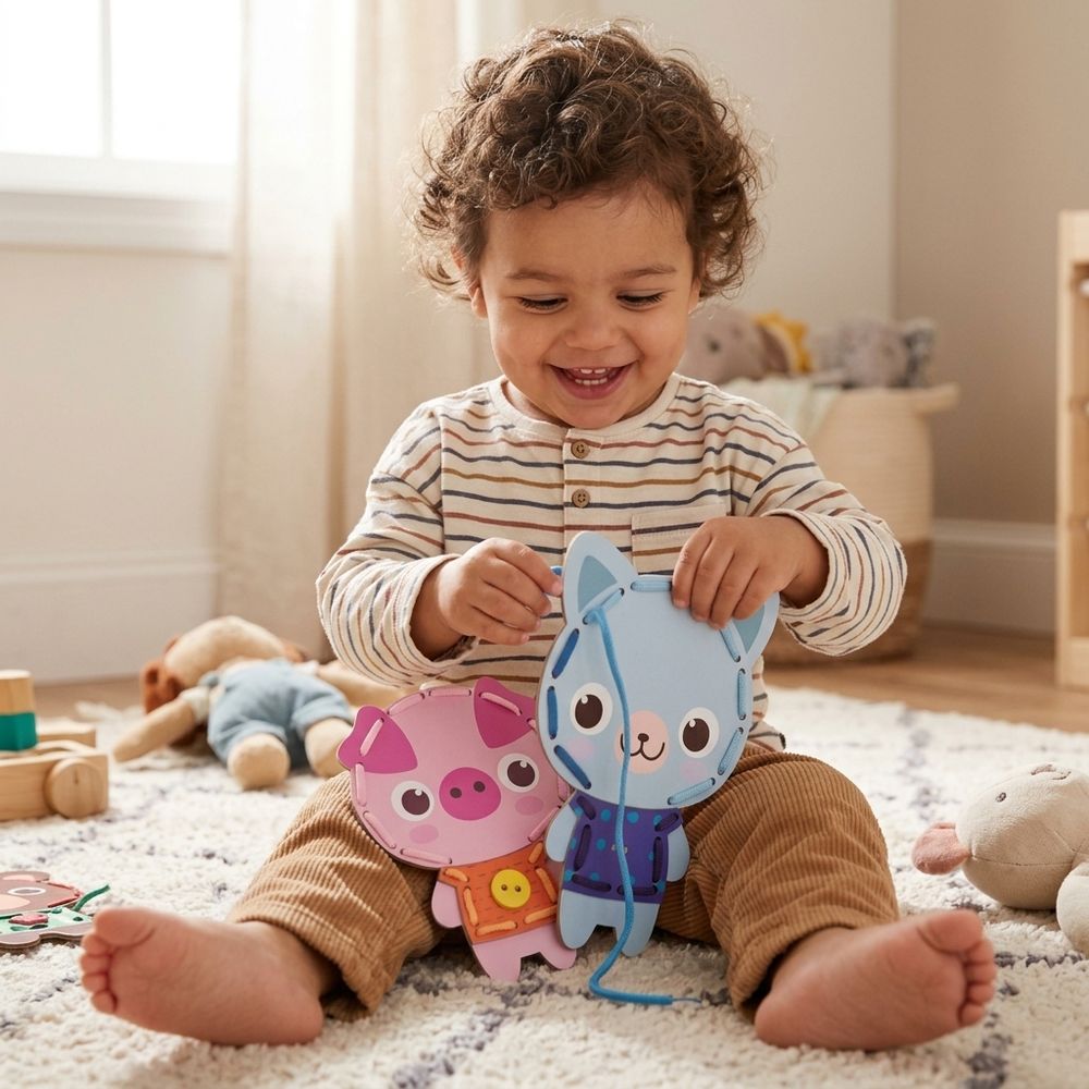 BRINQUEDO EDUCATIVO ALINHAVOS DOS BICHINHOS