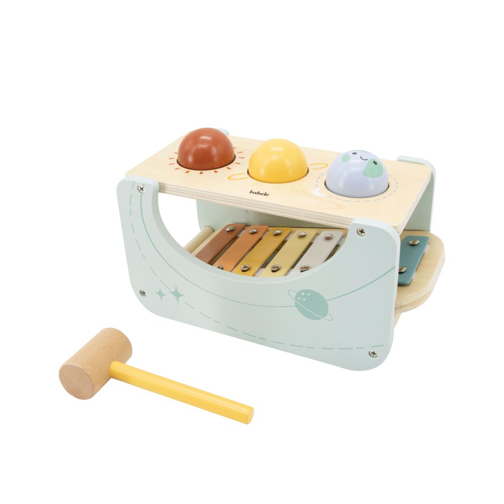BRINQUEDO BATE BOLINHAS MUSICAIS 2 EM 1