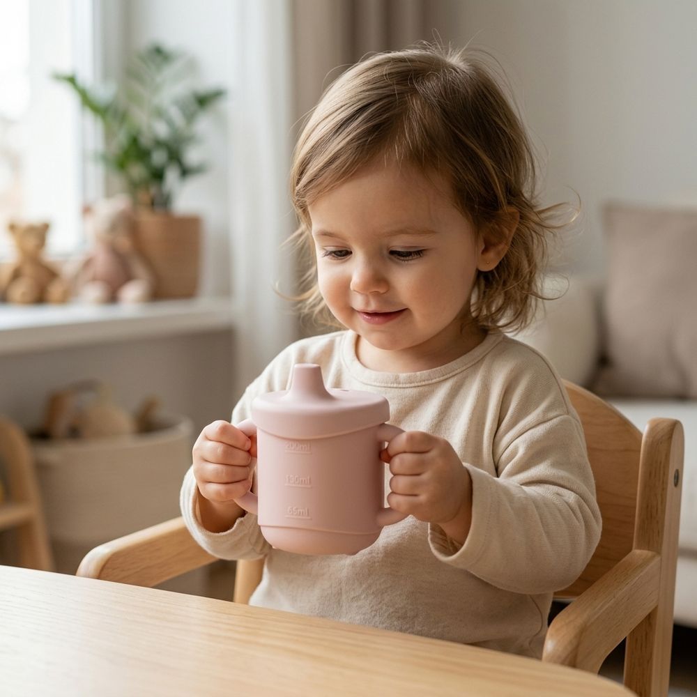 COPO DE SILICONE INFANTIL 2 EM 1 COM ALÇA - 270ML