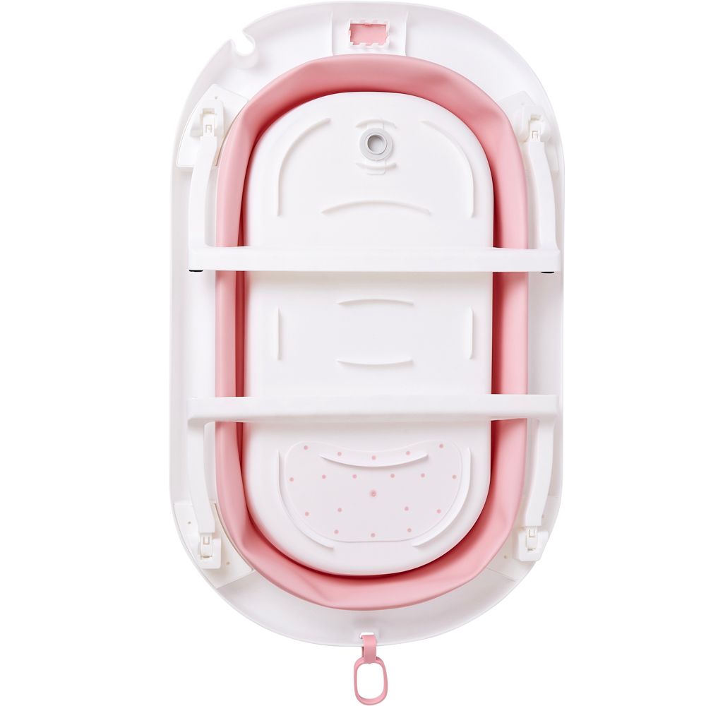 BANHEIRA DOBRÁVEL ROSA BUBA 26 LITROS PRÁTICA E COMPACTA