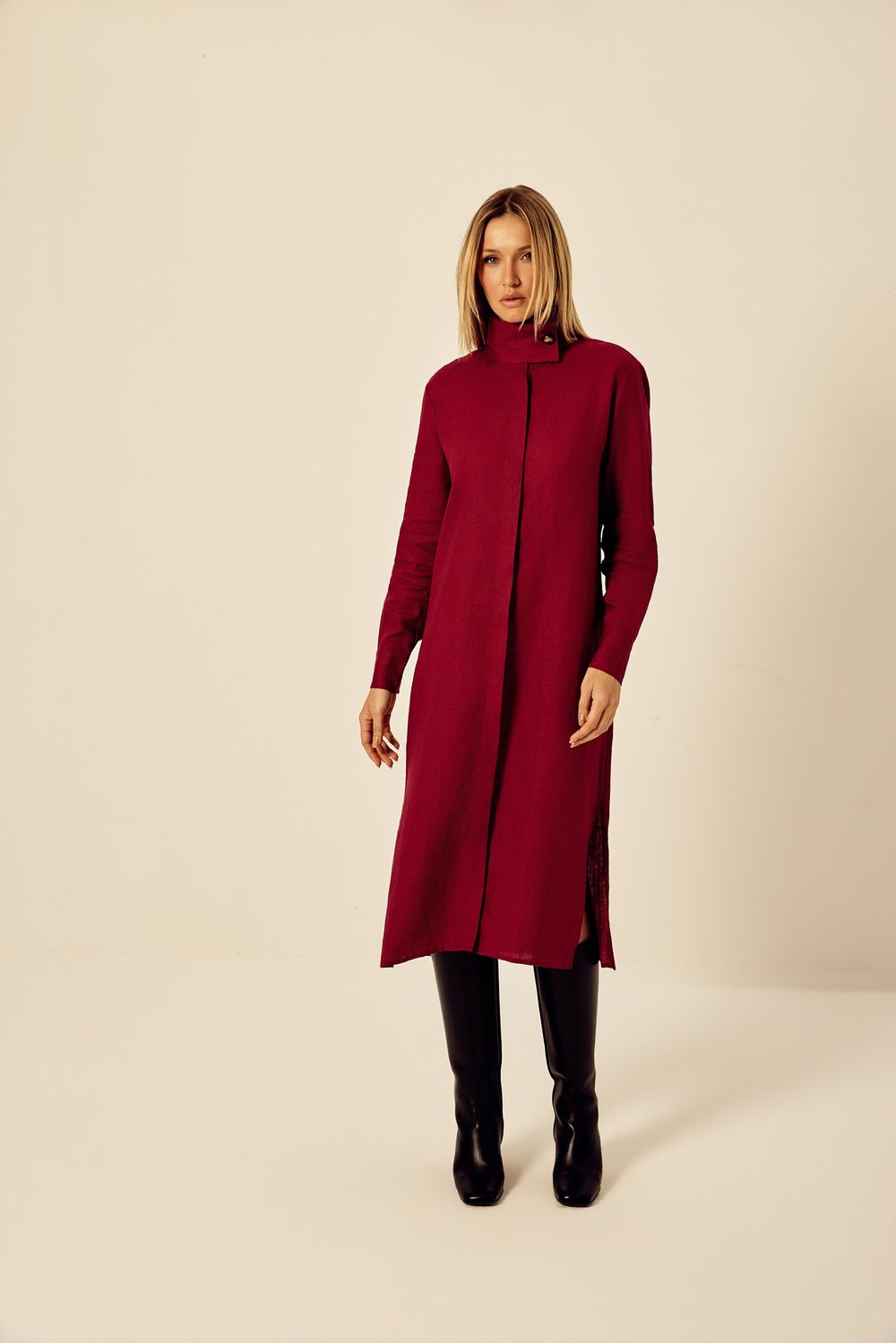 Chemise Letícia Vinho
