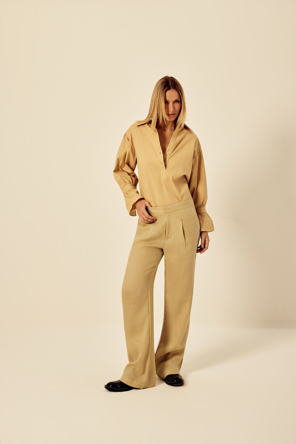 Camisa Lia Caramelo