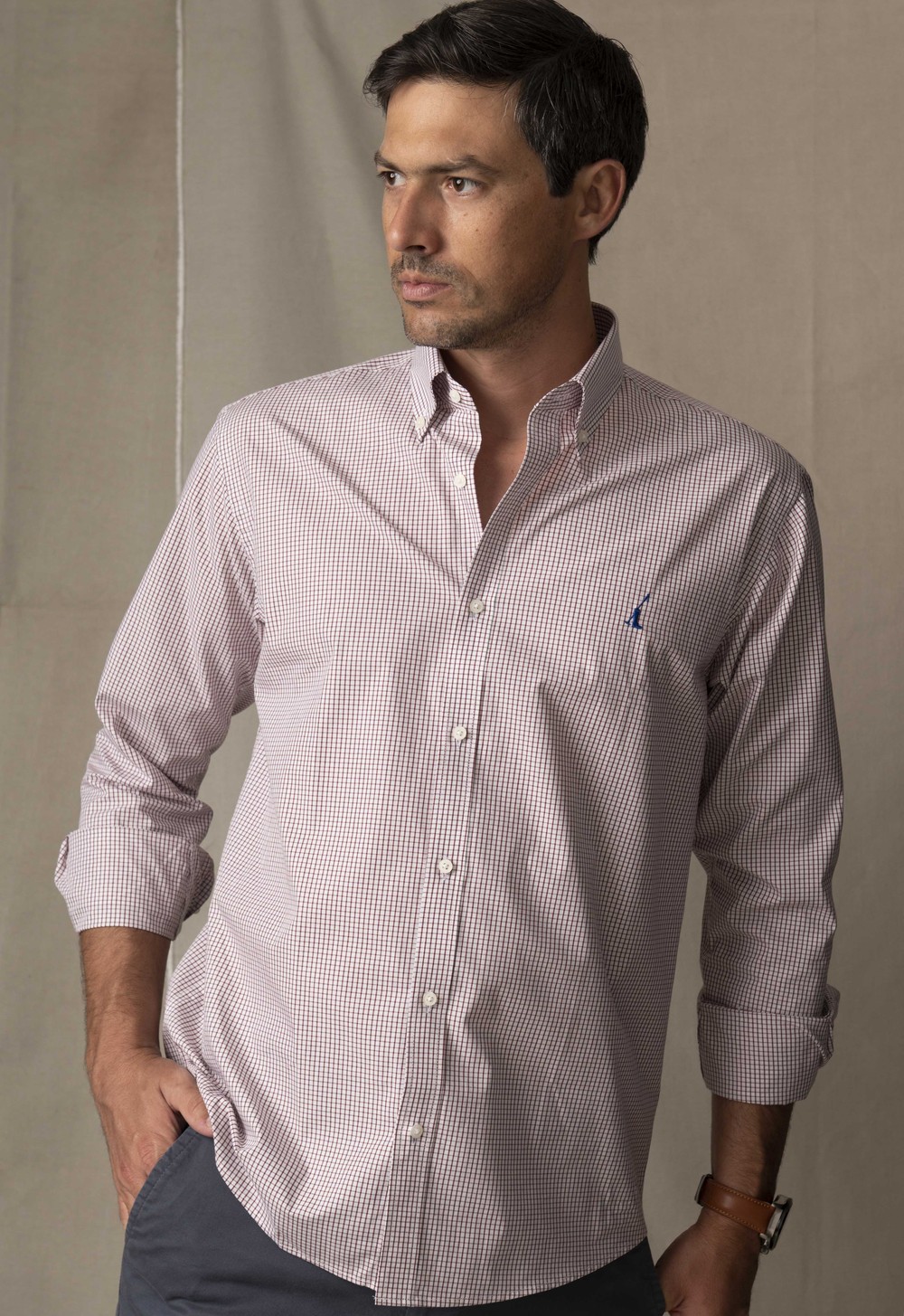 Camisa Hombre Francisco Slim Xadrez