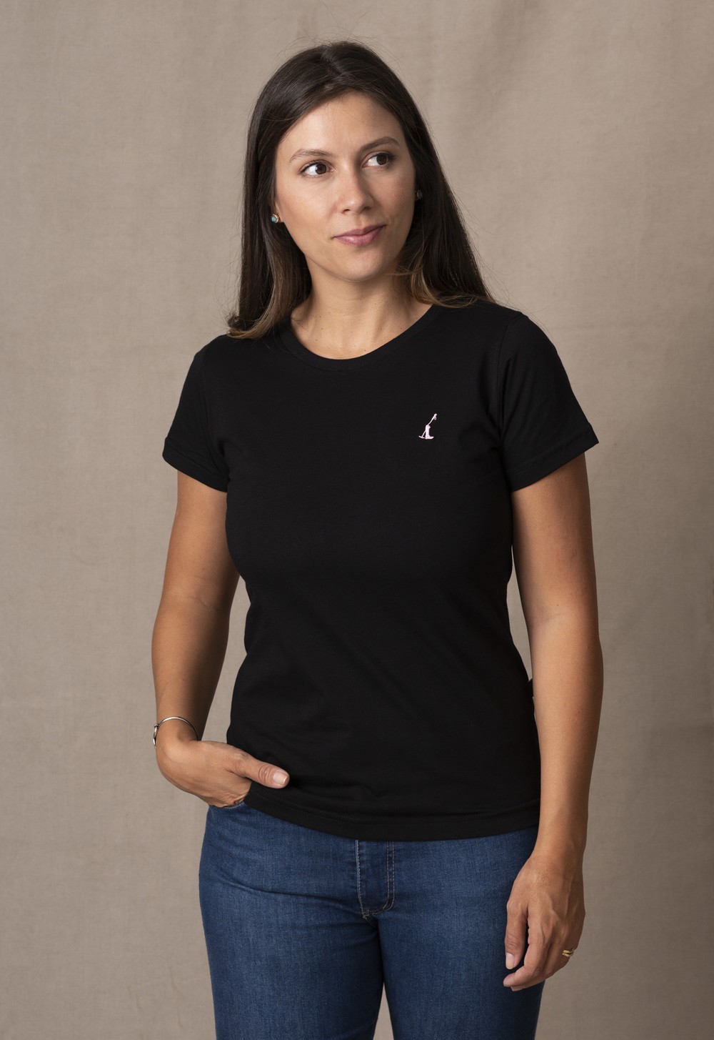 Camiseta Feminina Lisa Preto