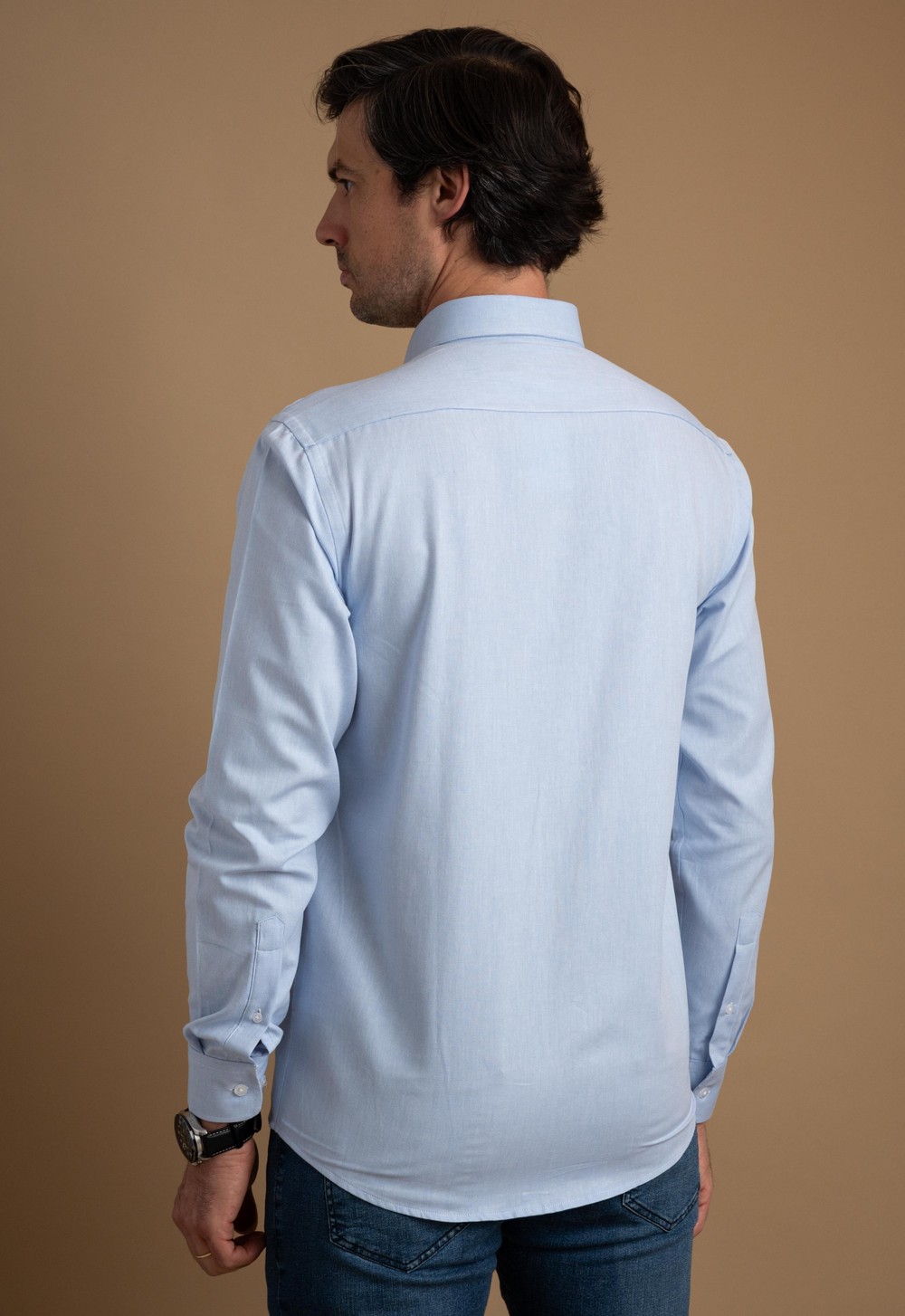 Camisa Hombre Oxford Juan Azul Claro