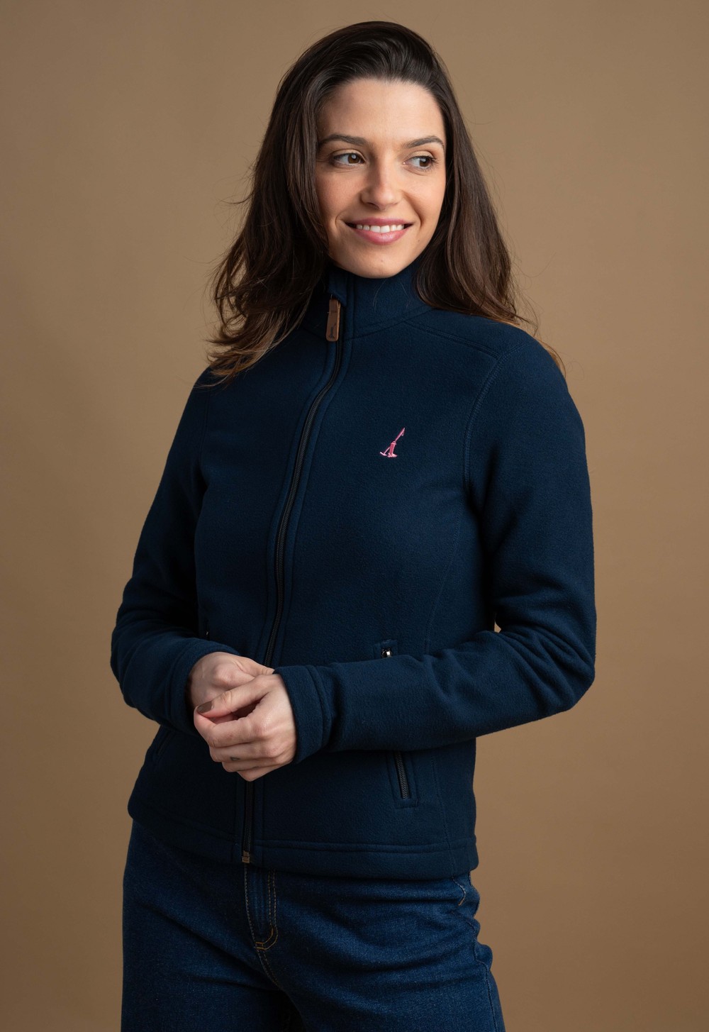 Casaco Fleece Feminino Neuquén Azul Marinho