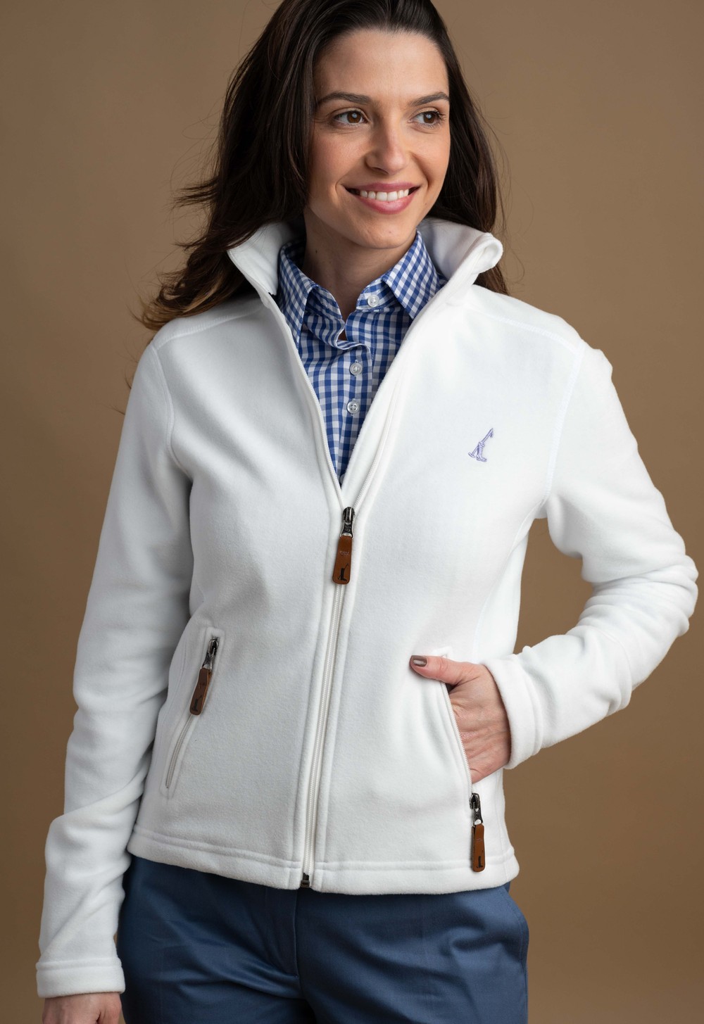 Casaco Fleece Feminino Neuquén OffWhite