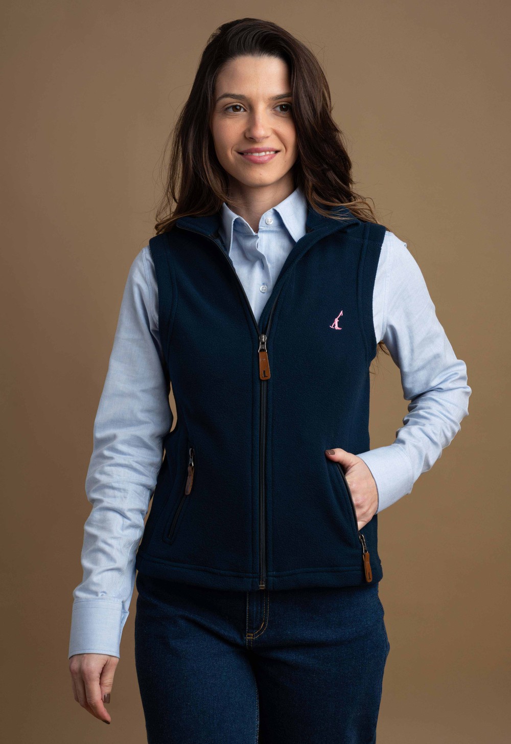 Colete Fleece Feminino Neuquén Azul Marinho