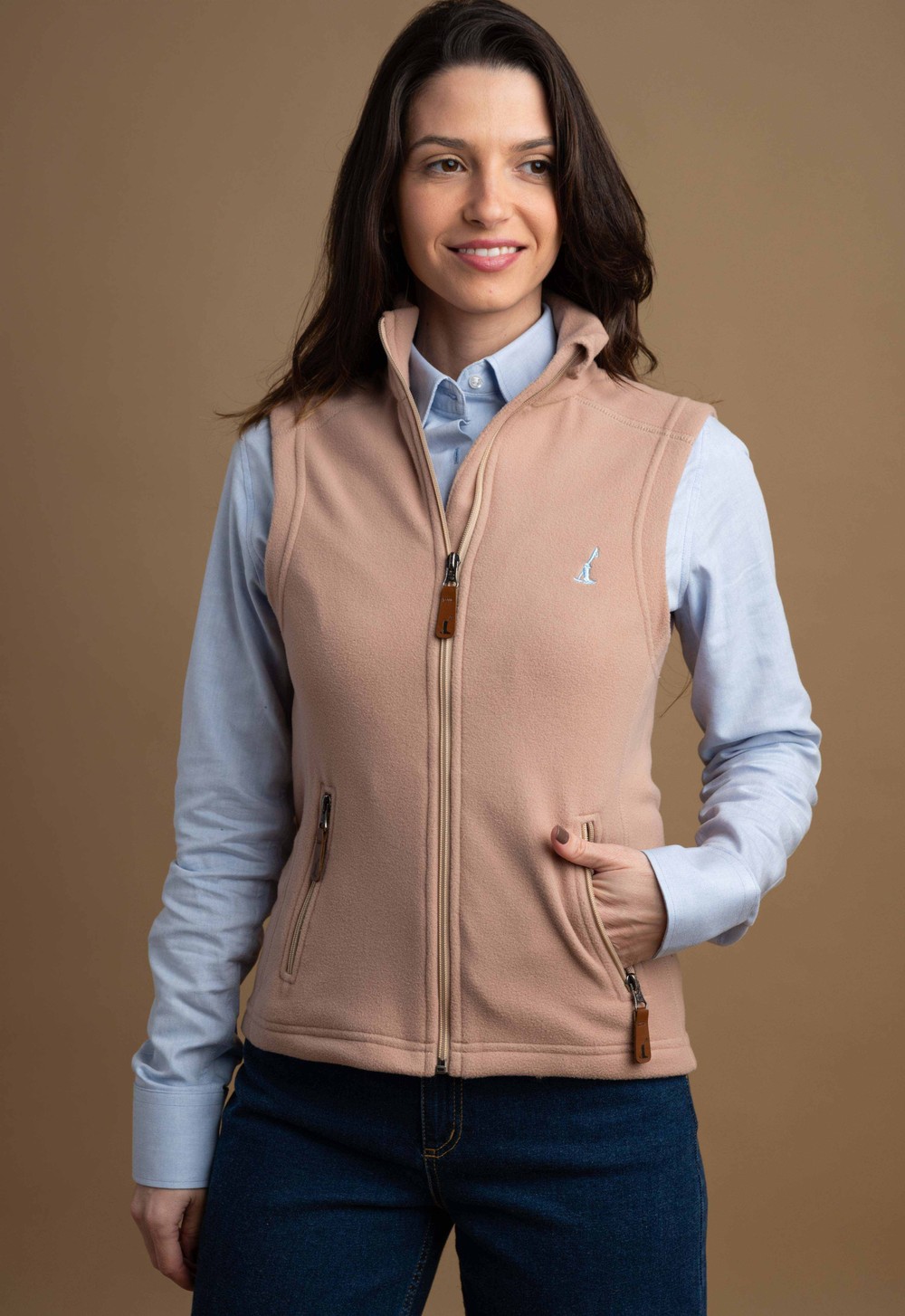 Colete Fleece Feminino Neuquén Bege