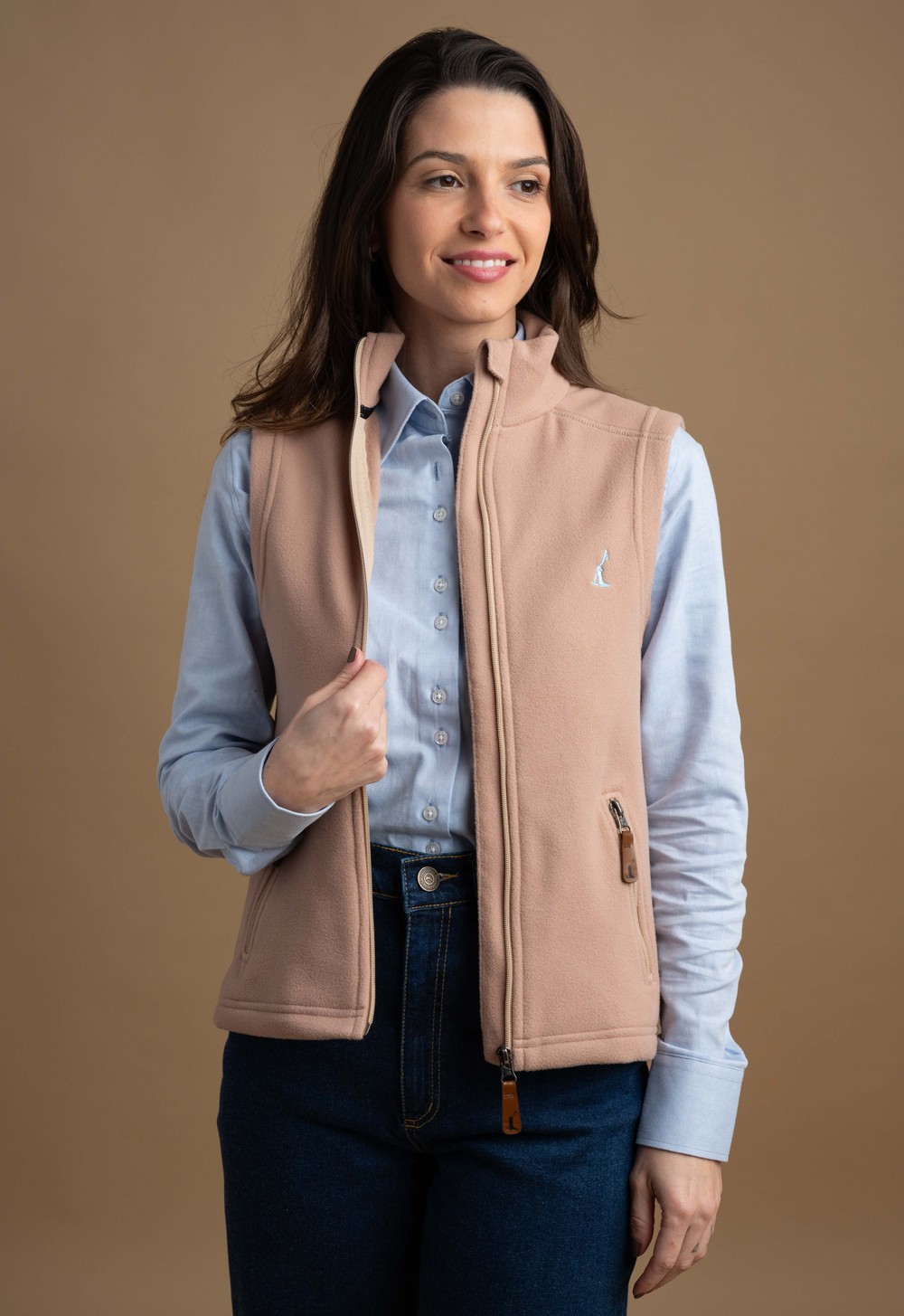 Colete Fleece Feminino Neuquén Bege