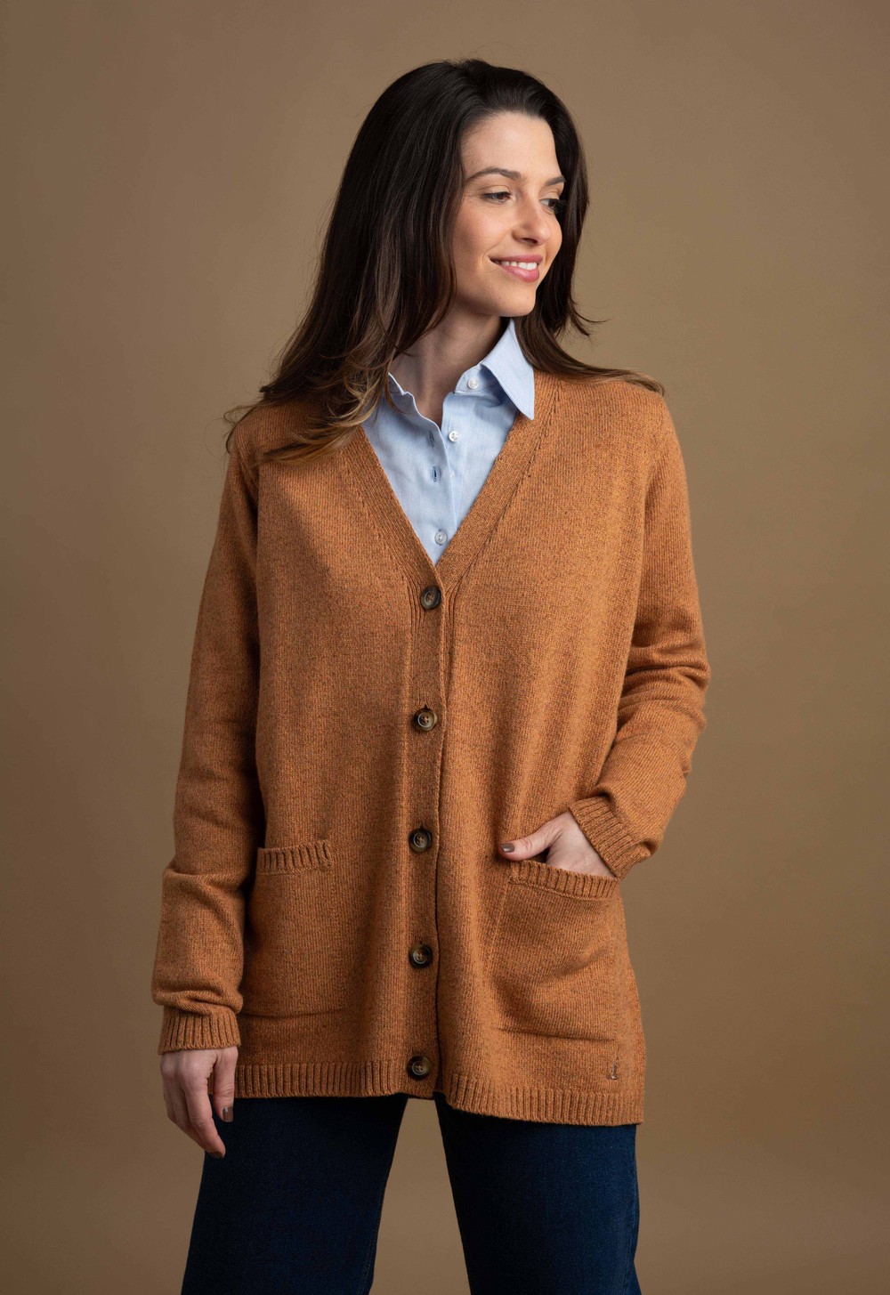 Cardigan Feminino Lã Merino Misto 3560 Lacre