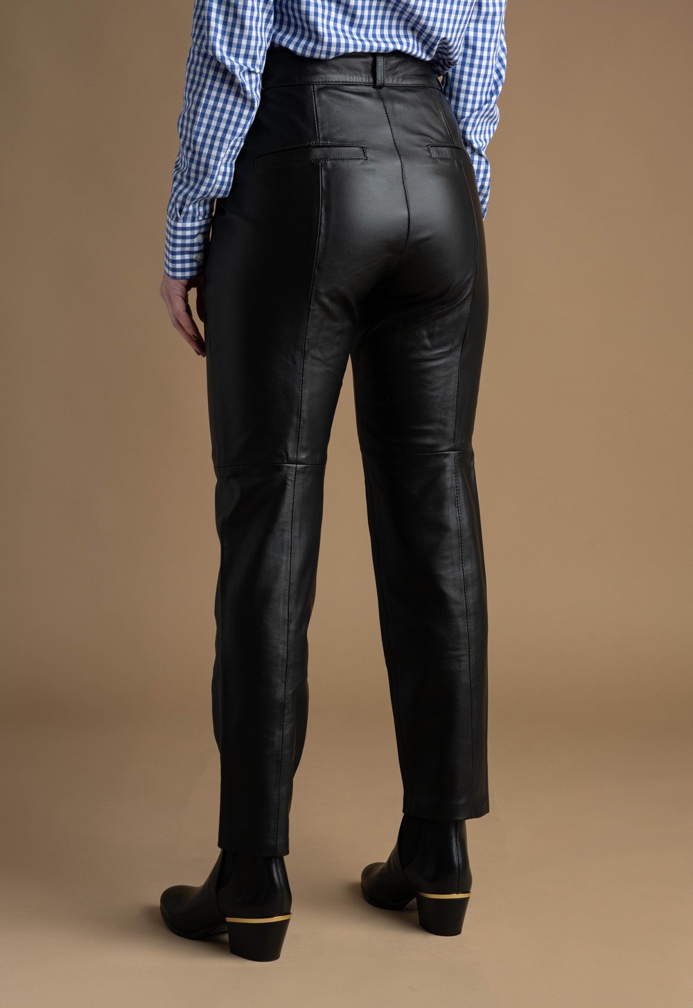 Calça Couro Feminina Pelica s/ Cinto LC67 Preto