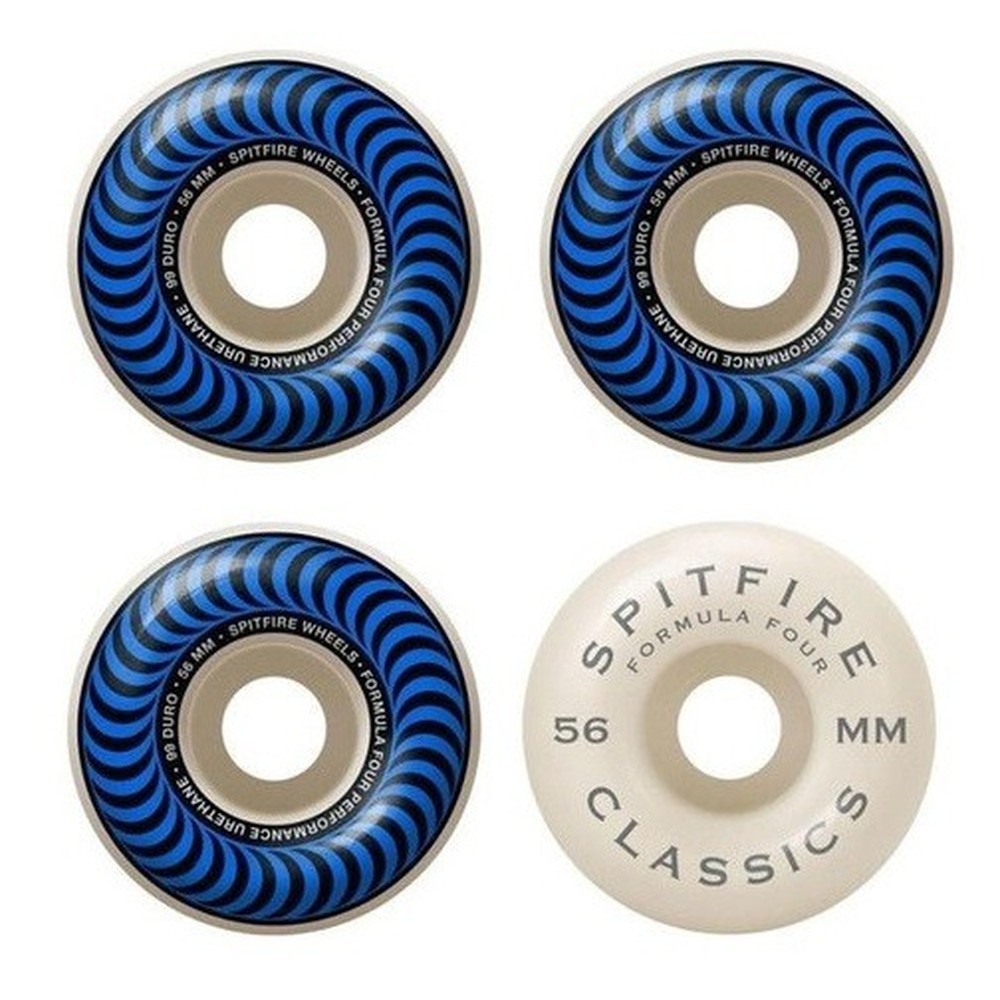 Roda Spitfire F4 Classic 56MM/99D - Azul