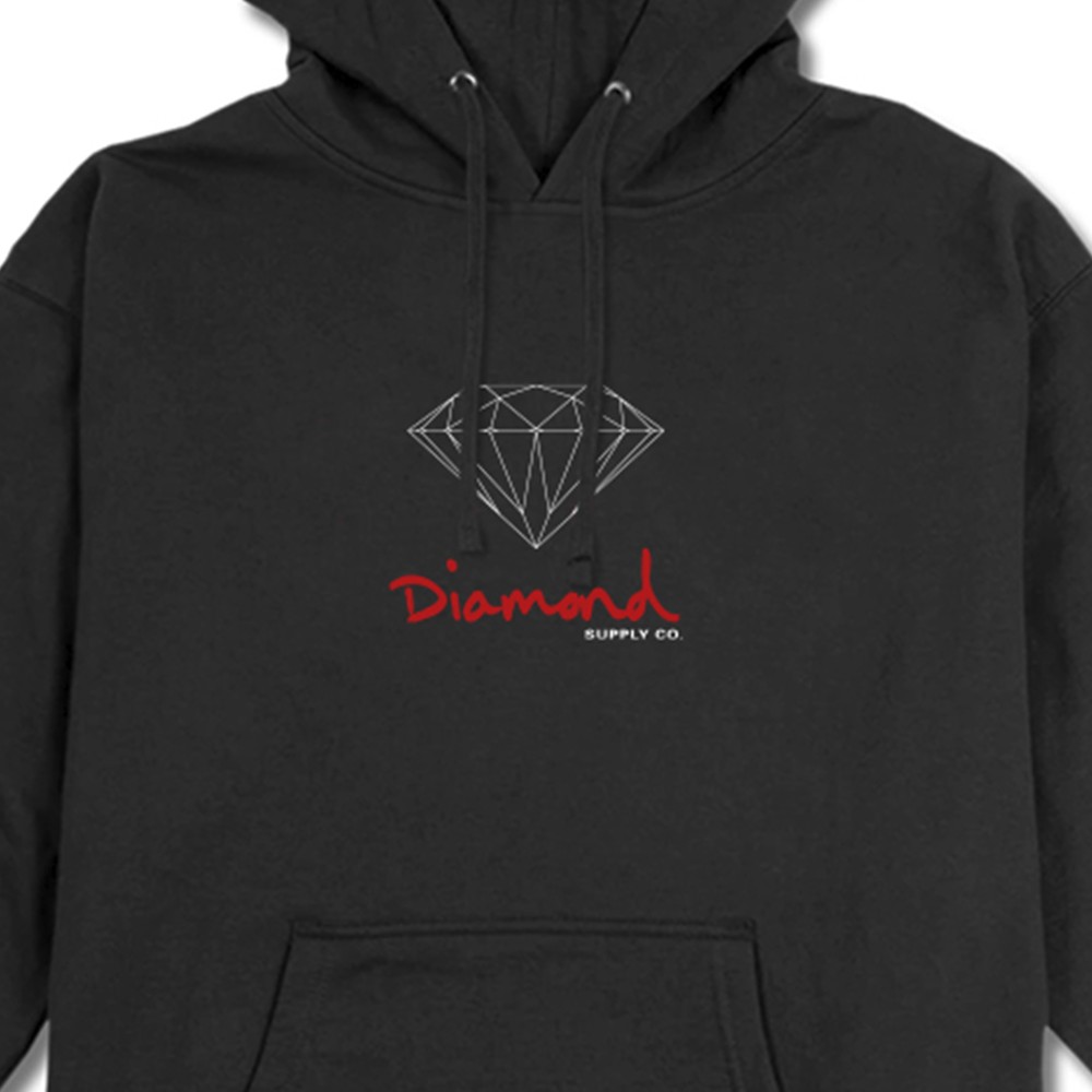 Moletom Diamond Small Brilliant Logo Preto