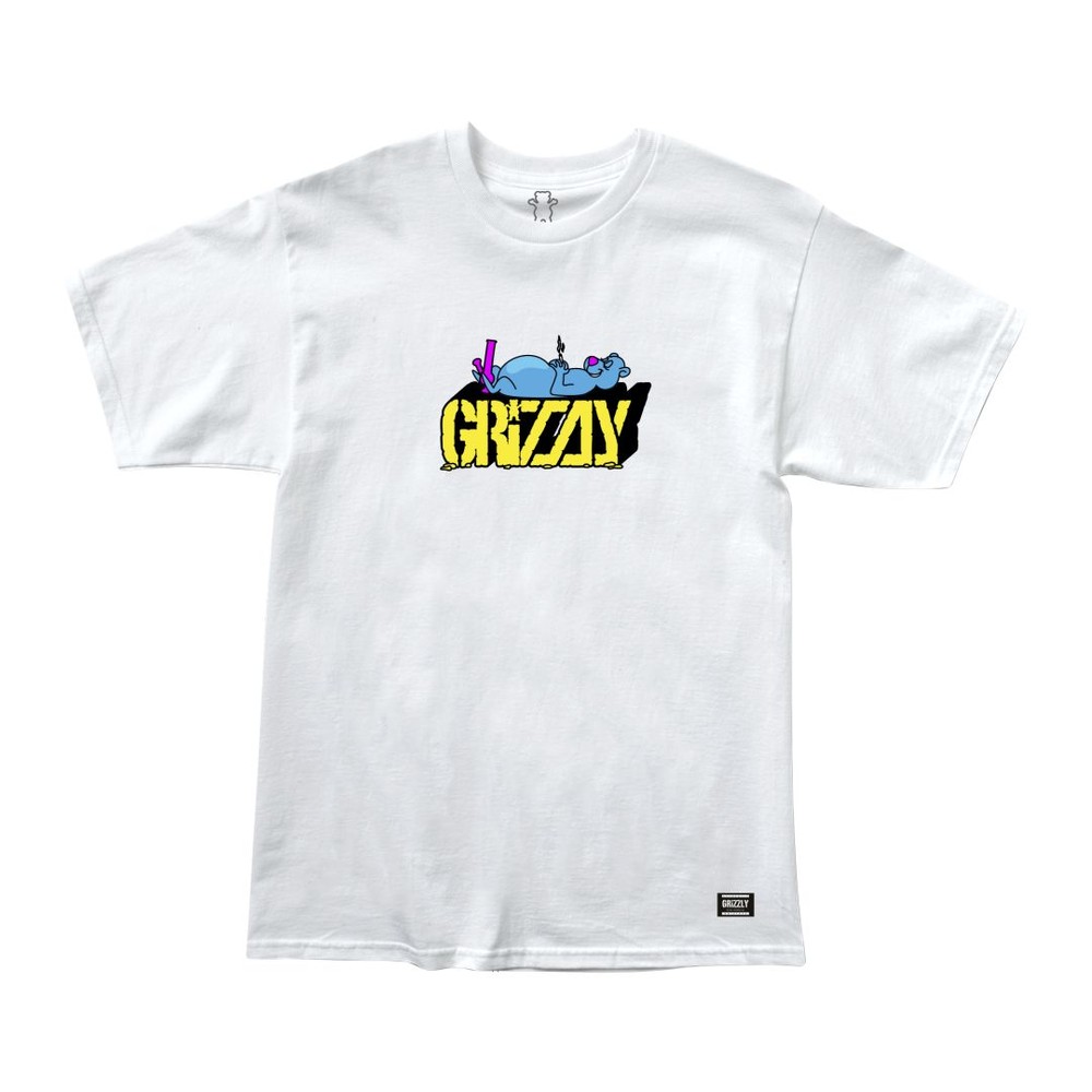 Camiseta Grizzly Couch Potato Branca
