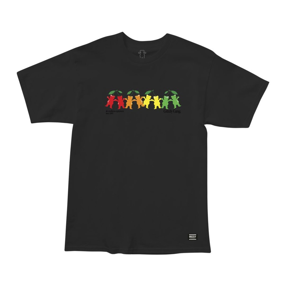 Camiseta Grizzly Taste The Rainbow Preto 