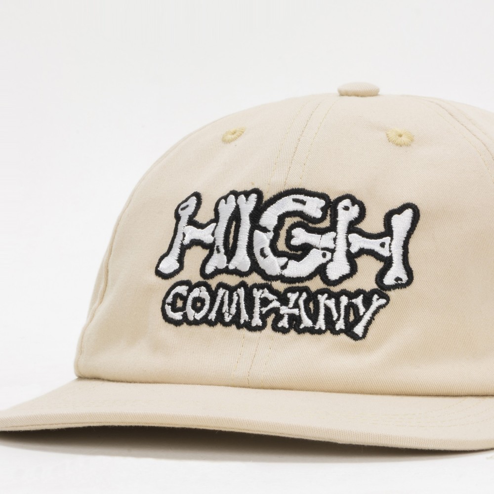 Boné High 6 Panel Bones - Bege