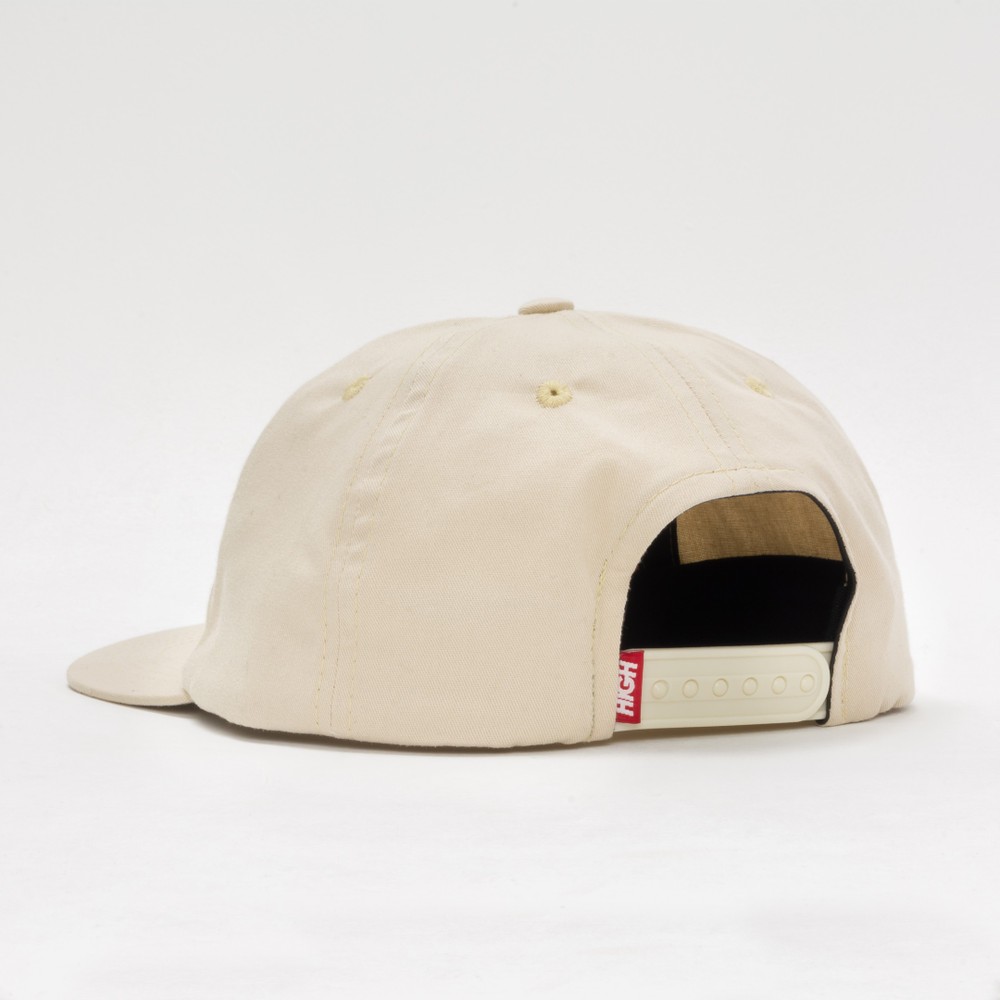 Boné High 6 Panel Bones - Bege