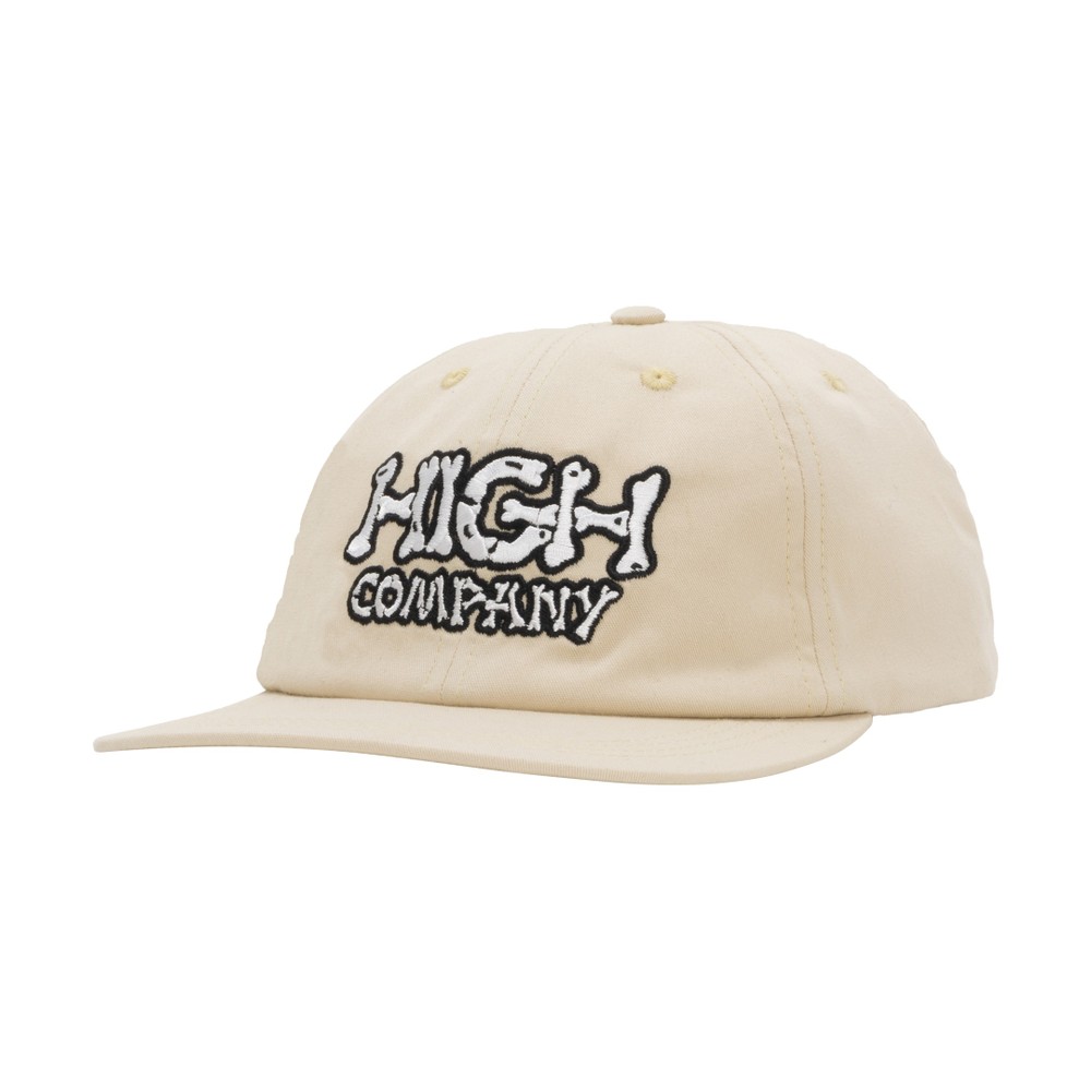 Boné High 6 Panel Bones - Bege