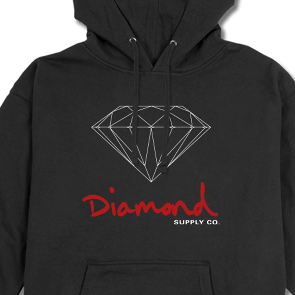 Moletom Diamond Brilliant Logo Preto