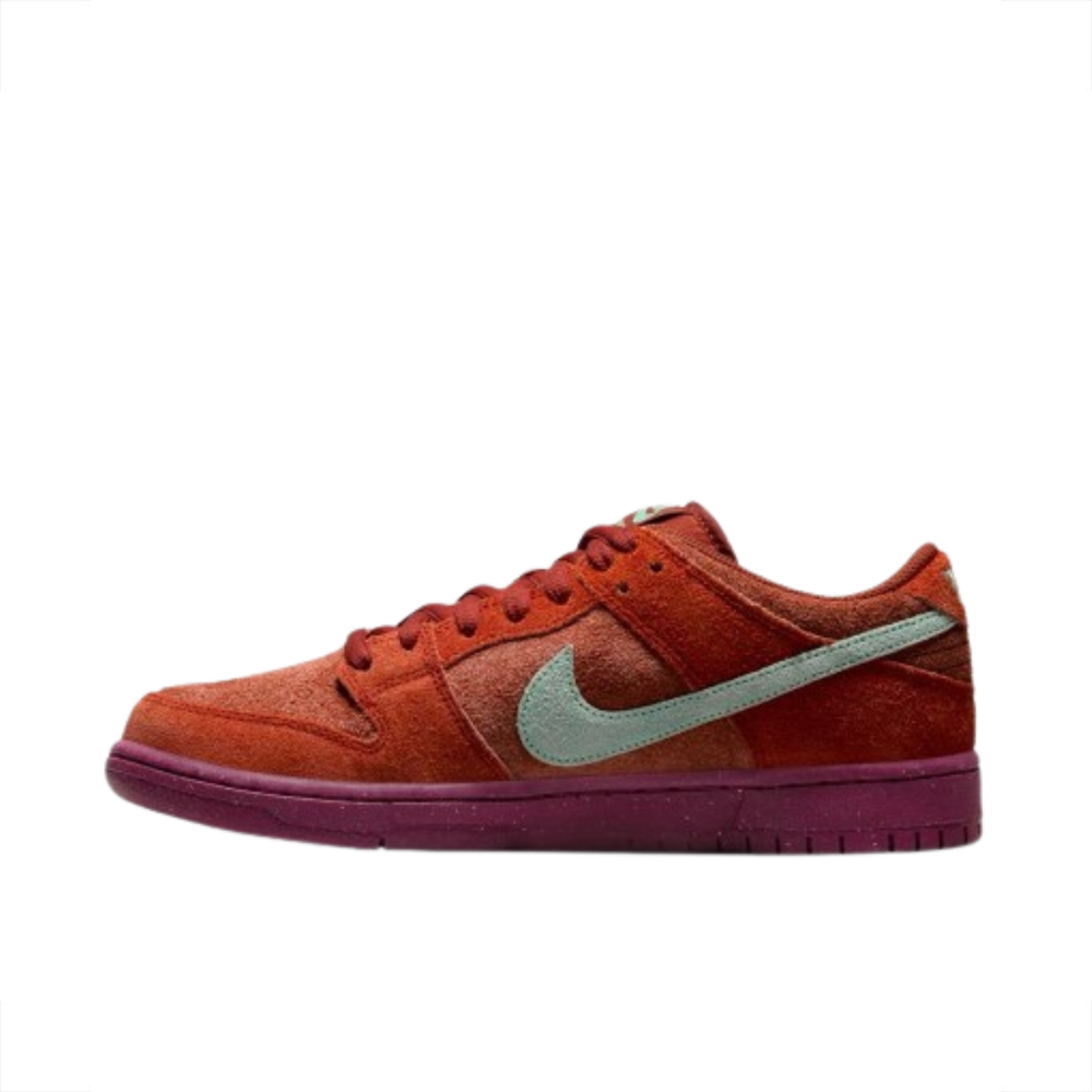 Tênis Nike SB Dunk Low Pro Mystic Red and Rosewood 