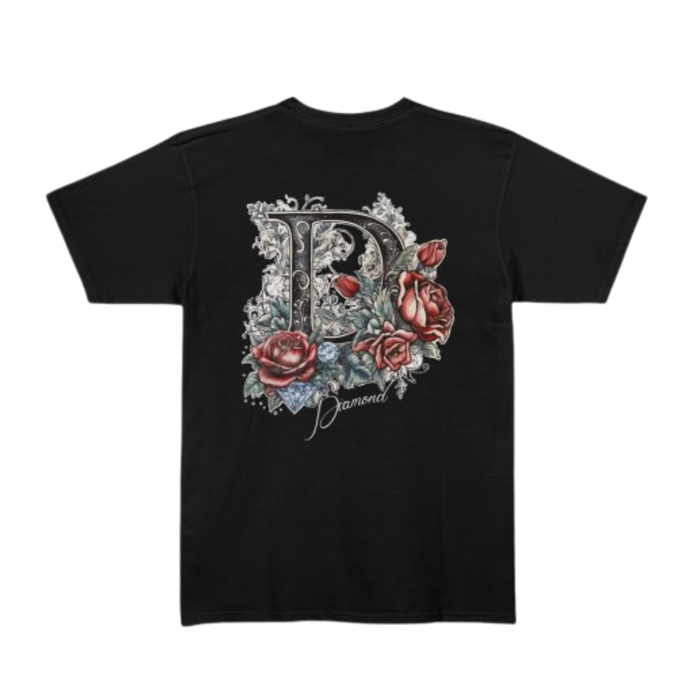 Camiseta Diamond D Roses Preta 